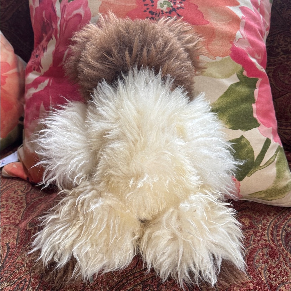 Alpaca Bear stuffed animal 100 💯 % alpaca fur very soft cuddly toy present gift - Picture 2 of 7